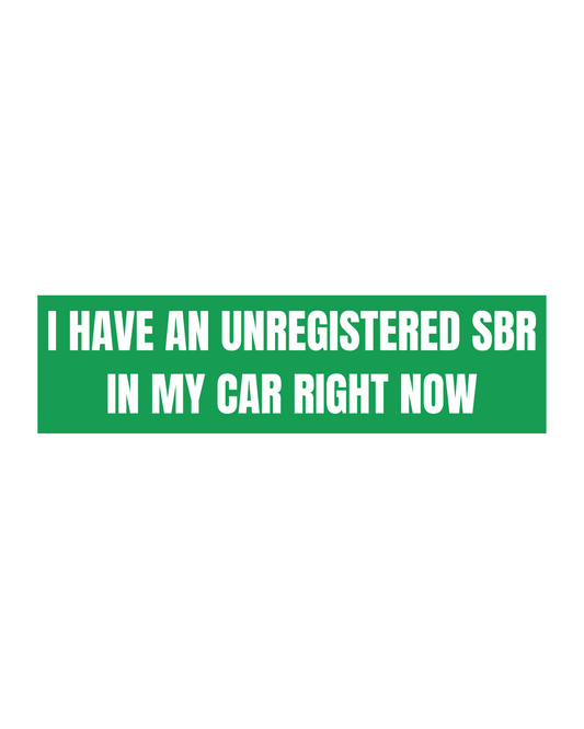 SBR Bumper Sticker